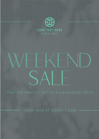 Minimalist Weekend Sale Poster