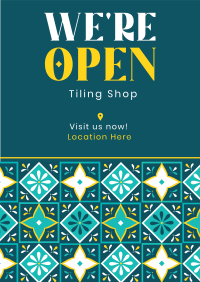 Tiling Shop Opening Flyer