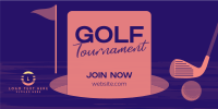 Simple Golf Tournament Twitter Post