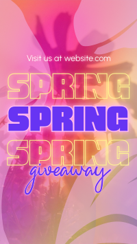 Exclusive Spring Giveaway Facebook Story