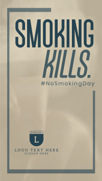 Minimalist Smoking Day Instagram Reel