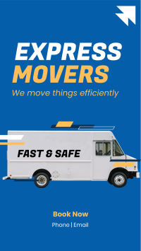 Express Movers Instagram Story Design