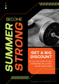 Summer Fitness Promo Poster Design