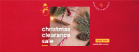 Christmas Clearance Facebook Cover Design