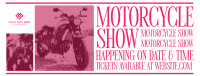 Retro Motorcycle Show Facebook Cover Design