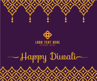 Boho Diwali Greeting Facebook Post