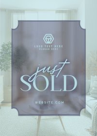 Minimalist Just Sold Real Estate Poster