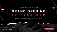 Fitness Gym Grand Opening Facebook Event Cover