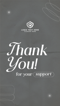 Minimalist Thank You Instagram Reel Image Preview