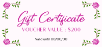 Blossom Borders Gift Certificate