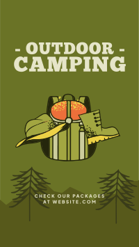 Outdoor Campsite TikTok Video Design