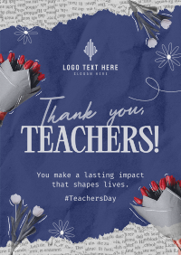 Teachers Day Collage Poster