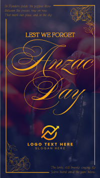 Elegant Anzac Day Instagram Reel