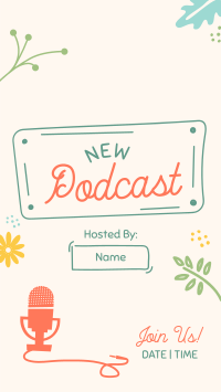 Generic Podcast Show Facebook Story Design