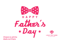 Father's Day Bow Postcard