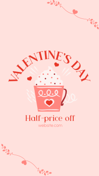 Valentine's Day Cafe Sale Instagram Story