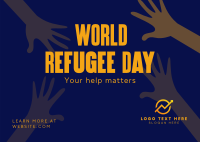 World Refugee Day Postcard Design