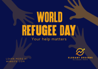 World Refugee Day Postcard