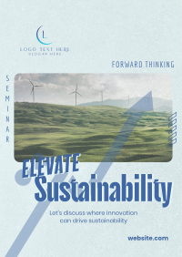 Elevating Sustainability Seminar Flyer