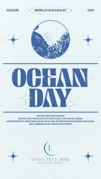 Retro Ocean Day Facebook Story