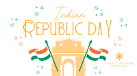 Festive Quirky Republic Day Facebook Event Cover