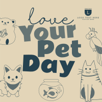 Love Your Pet Day Instagram Post Design