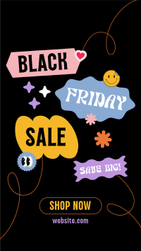 Sticker Black Friday Instagram Reel Design