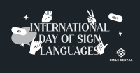 Sign Languages Day Celebration Facebook Ad