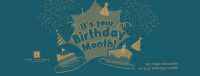 It's your Birthday Month Facebook Cover Design