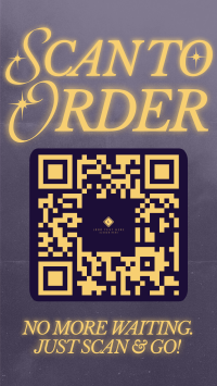 Retro Minimalist Scan To Order Instagram Story