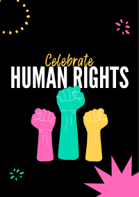 Celebrate Human rights Poster Design