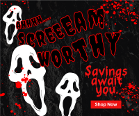 Scream Worthy Discount Facebook Post