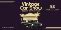 Vintage Car Show Twitter Post