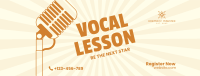 Vocal Coaching Lesson Facebook Cover Image Preview