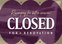 Minimalist Closed Remodeling Postcard