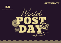 World Post Day Postcard