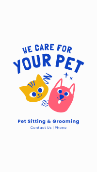 We Care For Your Pet Facebook Story