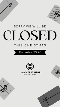 Christmas Closed Holiday Instagram Reel Image Preview