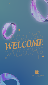 Abstract Welcome Page Instagram Reel Image Preview