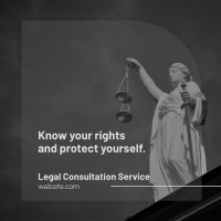 Legal Consultation Service Instagram Post Design