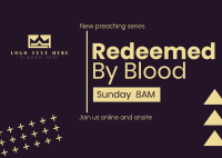 Redeemed by Blood Postcard
