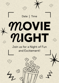 Quirky Movie Night Flyer