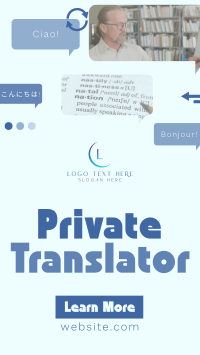 Modern Minimal Translation Service Instagram Reel Image Preview