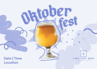 Oktoberfest Beer Festival Postcard