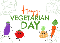 Vegetarian Postcard example 4