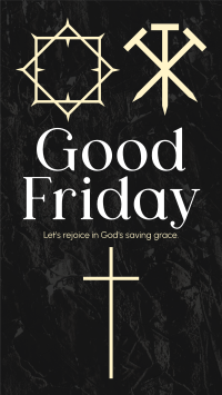 Minimalist Good Friday Greeting  Facebook Story