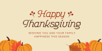 Happy Thanksgiving Twitter Post Design