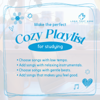 Cozy Comfy Music Instagram Post Design