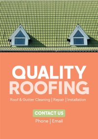 Trusted Quality Roofing Poster