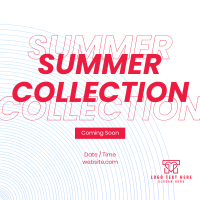 90's Lines Summer Collection Instagram Post Design